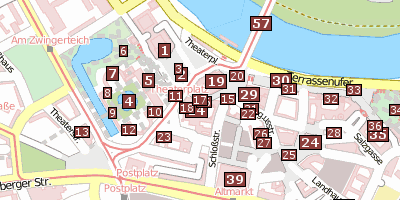 Münzkabinett Stadtplan