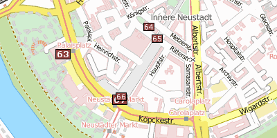 Stadtplan Neustädter Markt Dresden