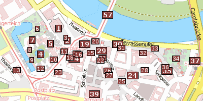 Stadtplan Sächsisches Ständehaus Dresden