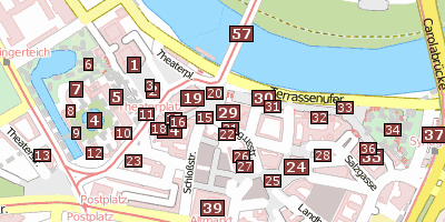 Schlossplatz Stadtplan