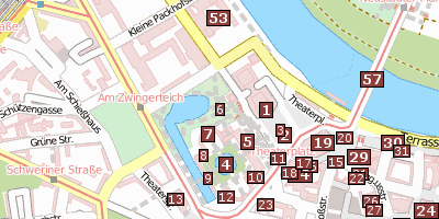 Stadtplan Zwinger Parkanlage Dresden