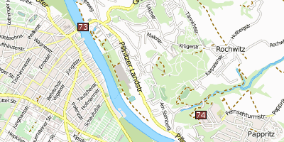 Blaues Wunder Stadtplan