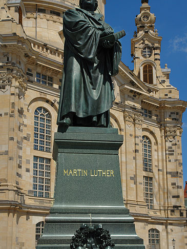 Foto Frauenkirche und Lutherdenkmal - Dresden