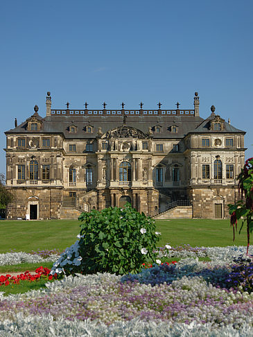 Foto Blumen vor dem Palais