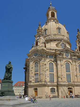 Foto Lutherdenkmal vor der Frauenkirche - Dresden