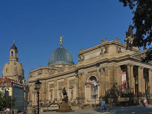 Foto Frauenkirche und Kunstakademie - Dresden