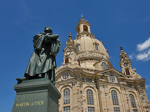 Frauenkirche und Lutherdenkmal Fotos