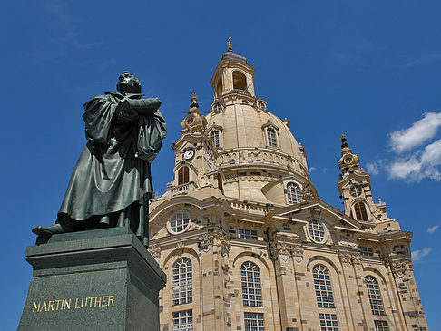 Foto Frauenkirche und Lutherdenkmal