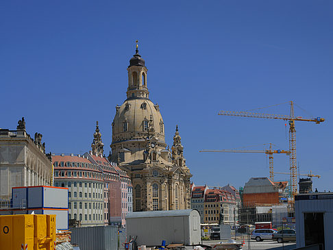 Foto Frauenkirche mit Baustelle