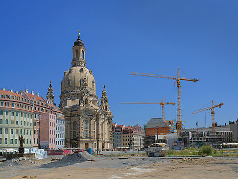 Fotos Frauenkirche mit Baustelle
