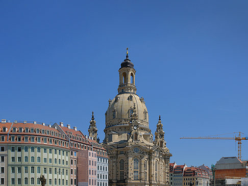 Foto Frauenkirche mit Baustelle - Dresden