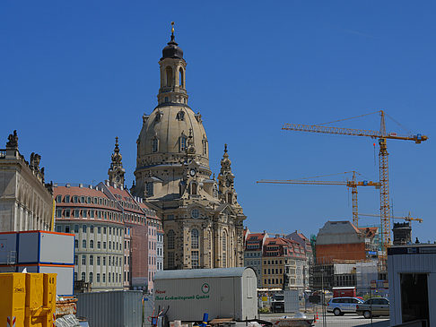 Frauenkirche mit Baustelle