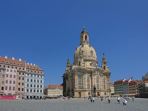 Foto Frauenkirche mit Baustelle - Dresden