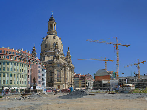 Fotos Frauenkirche mit Baustelle | Dresden