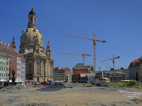 Fotos Frauenkirche mit Baustelle