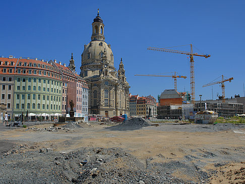 Foto Frauenkirche mit Baustelle