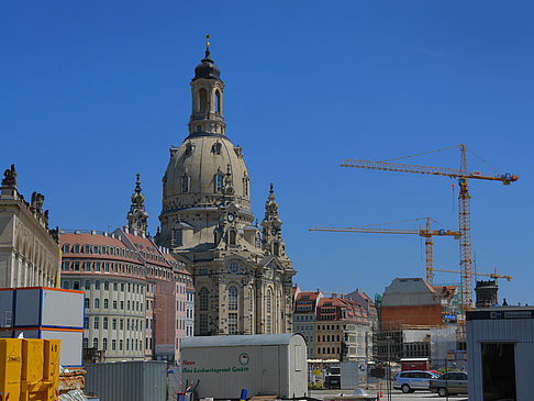 Fotos Frauenkirche mit Baustelle | Dresden