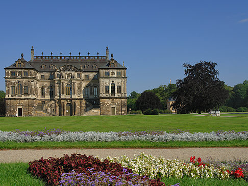 Foto Blumen vor dem Palais