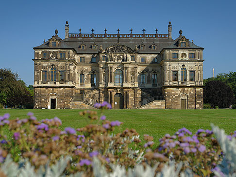 Foto Blumen vor dem Palais