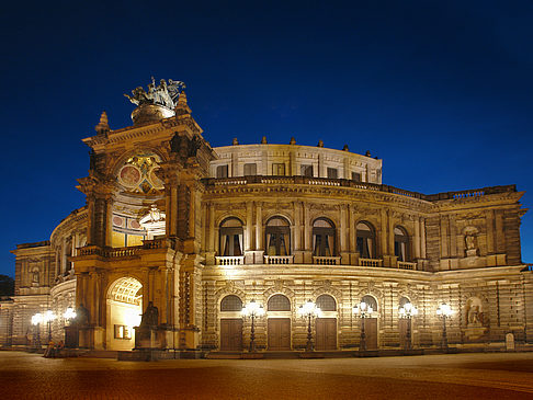 Foto Semperoper bei Nacht - Dresden