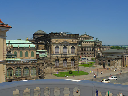 Blick vom Balkon