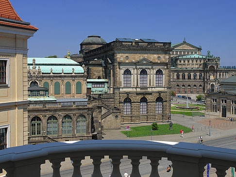 Blick vom Balkon