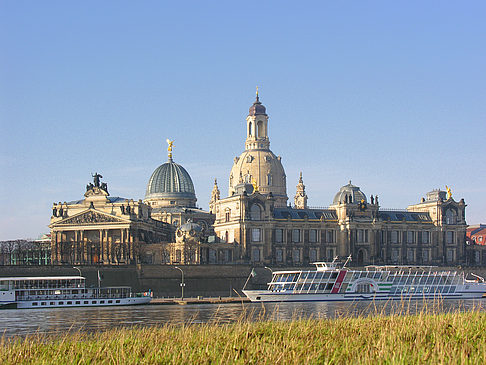 Frauenkirche von der Brühlschen Terrasse - Sachsen (Dresden)