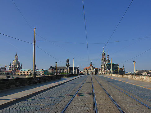 Augustusbrücke Ansicht Sehenswürdigkeit  